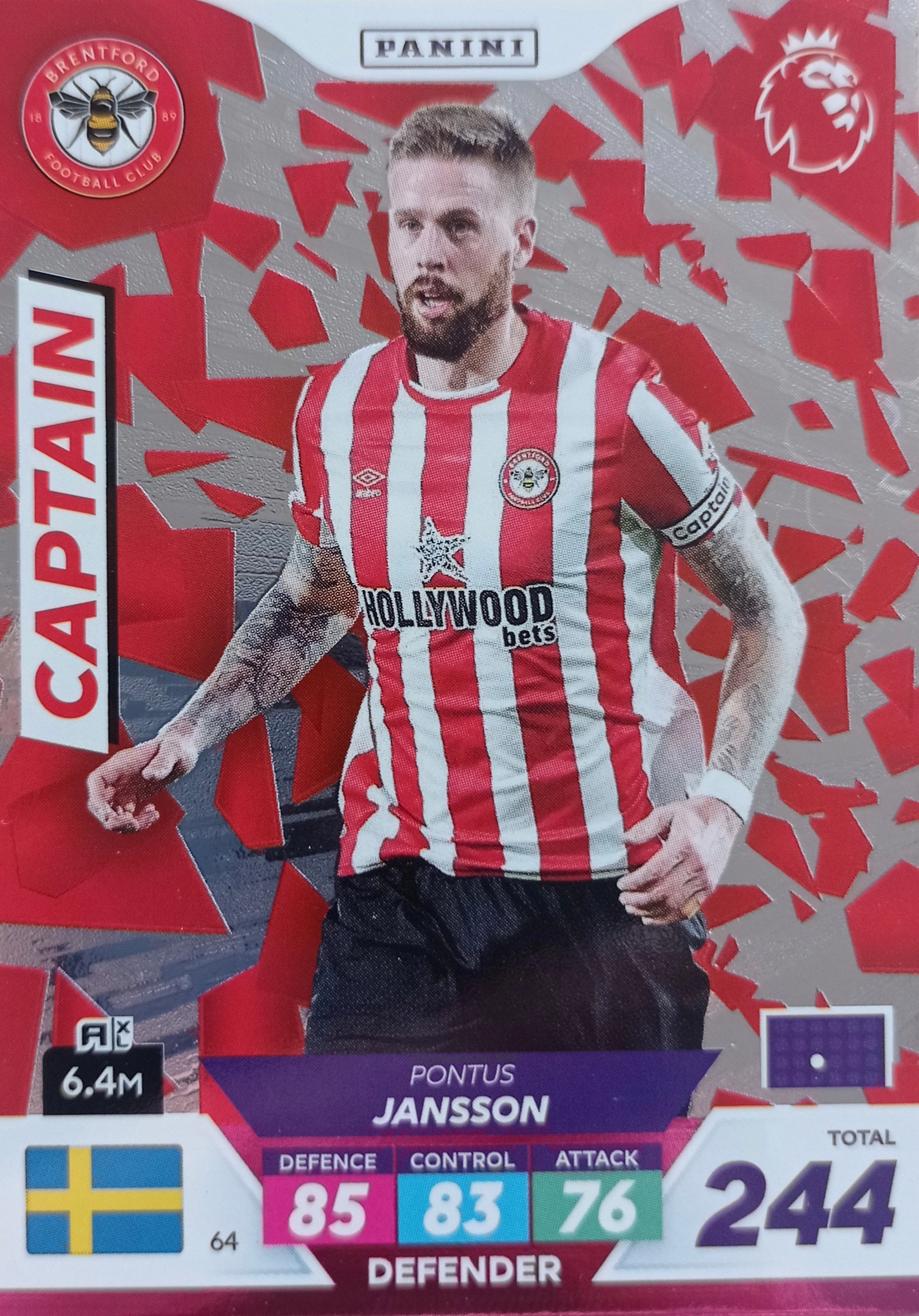 Premier League Plus 2023 Captain 64 Pontus Jansson