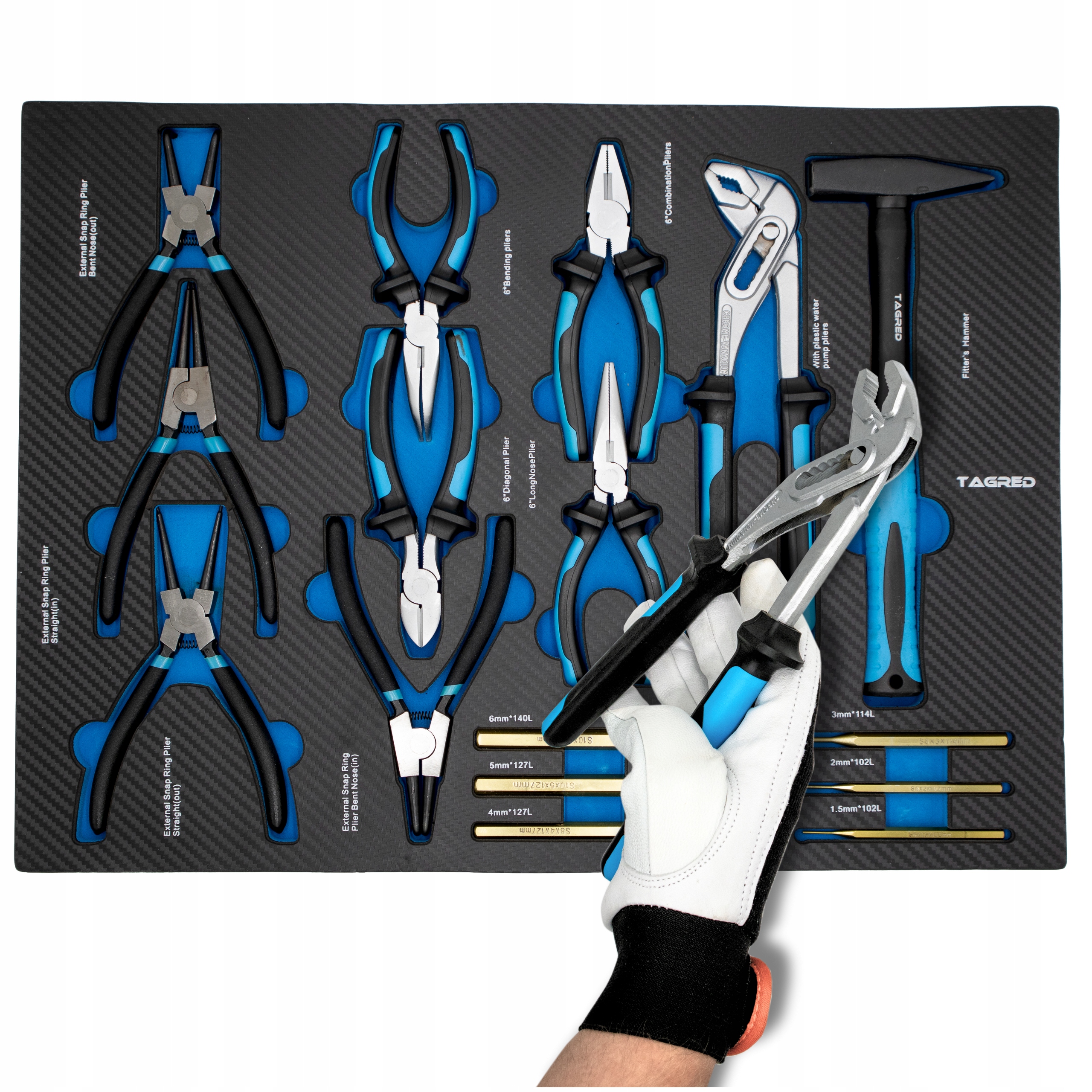Kleště na ségrovky Stříhací kladivo Pevná vložka do vozíku na nářadí Kvalita