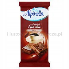 Levně Alpinella Hořká Čokoláda 90 g