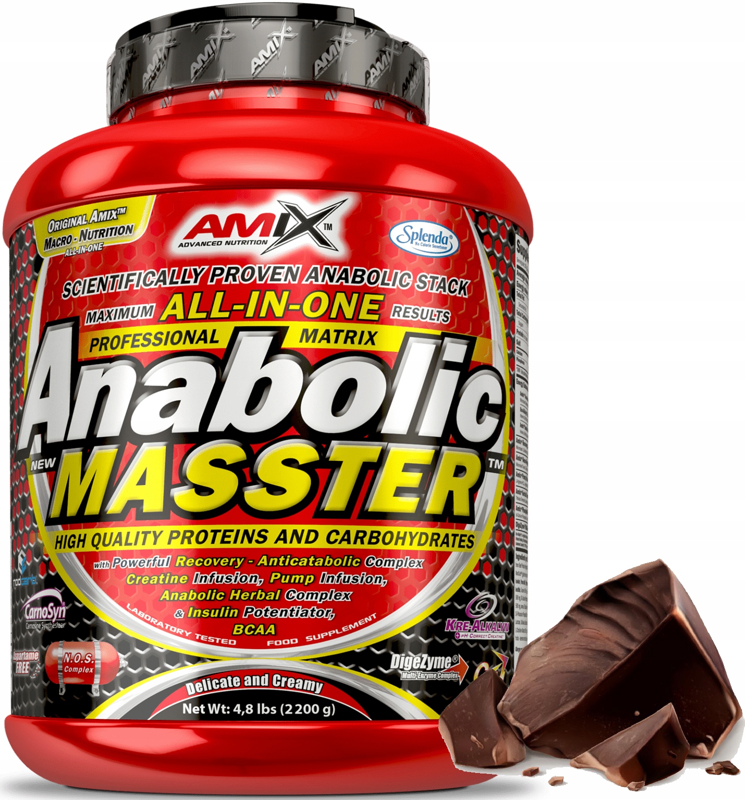 Amix Anabolic Masster 2200 g Bulk Gainer Čokoláda