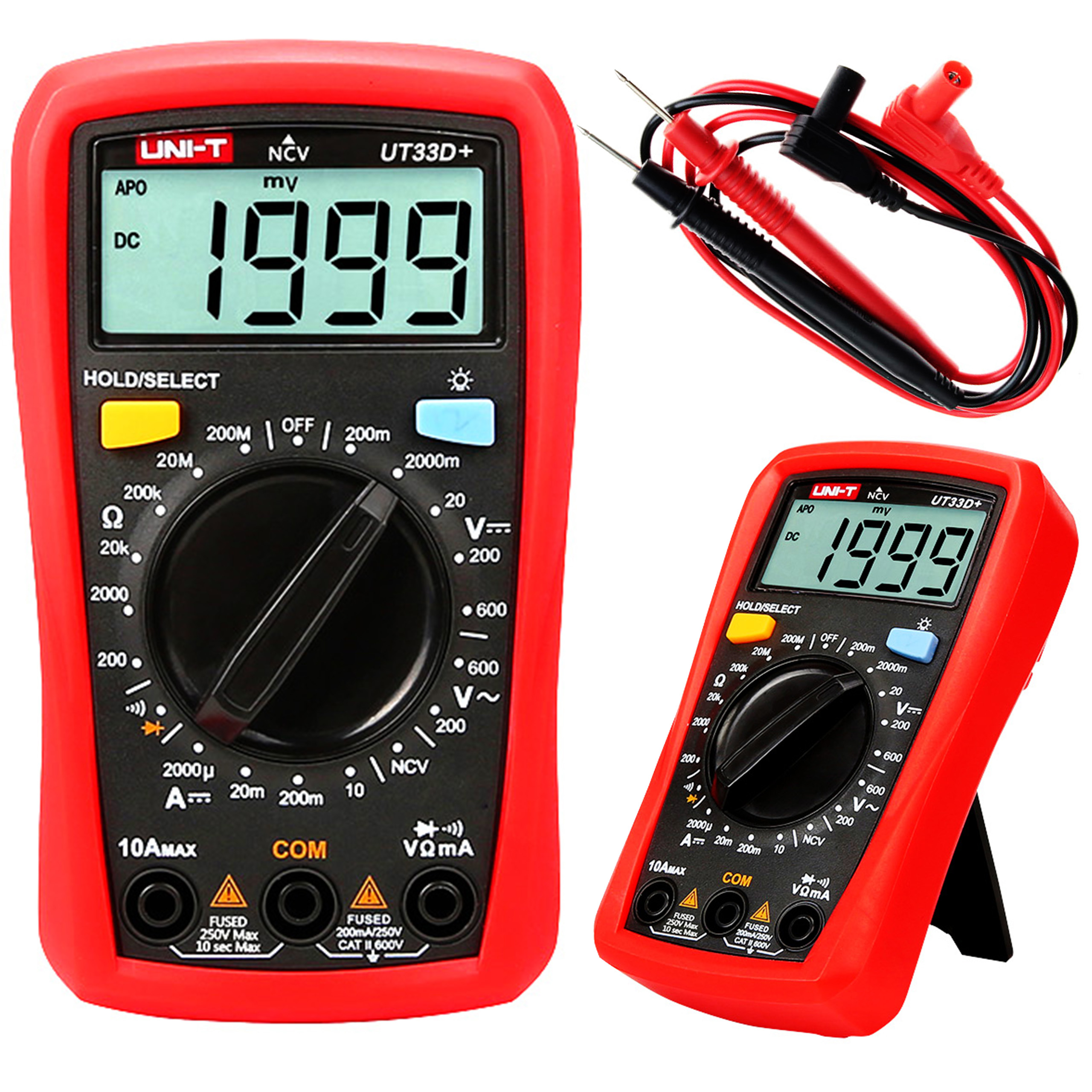 

Miernik cyfrowy prądu multimetr test baterii LCD
