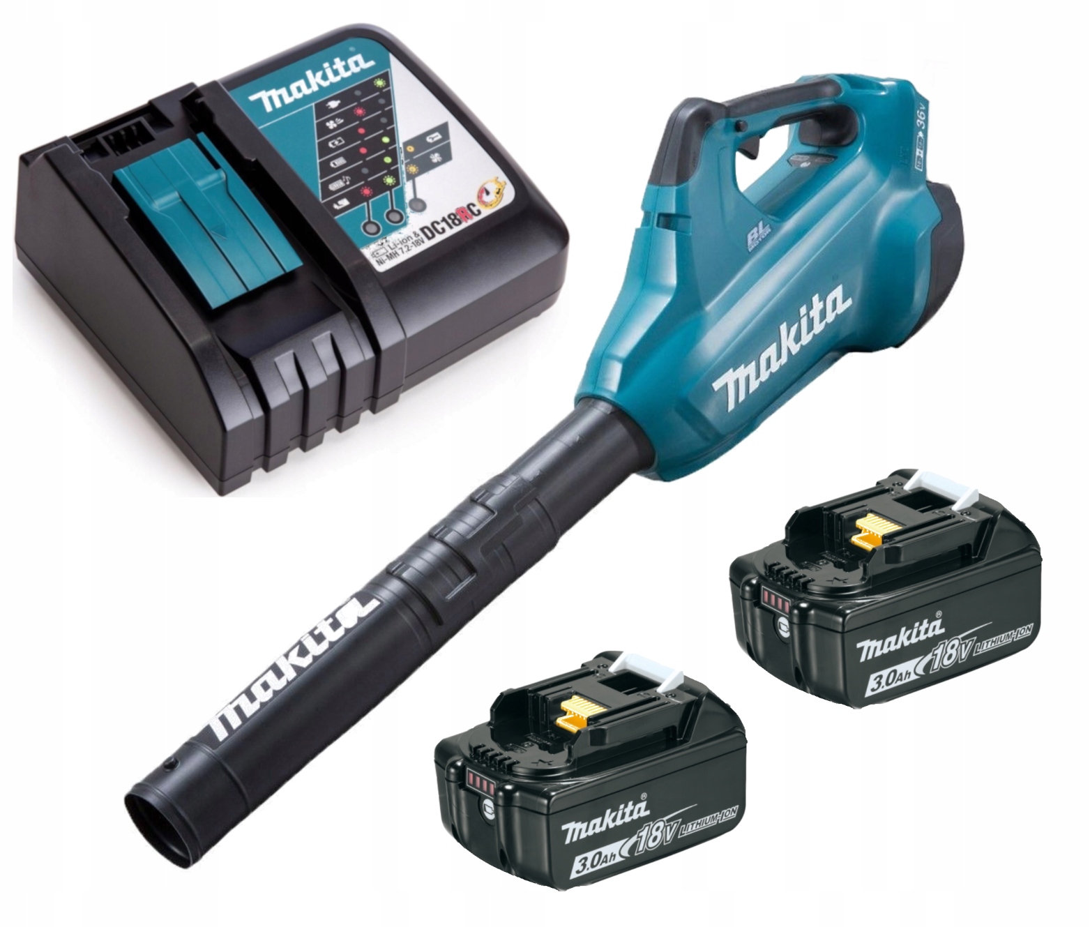 Makita Dmuchawa Akum DUB362Z 2x18 V Aku 3Ah Gotowa Do Pracy Mocna Dub 362