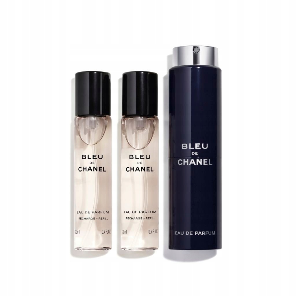 Pánská parfémovaná voda s vyměnitelnou náplní Bleu de Chanel sprej 3x20 ml XX