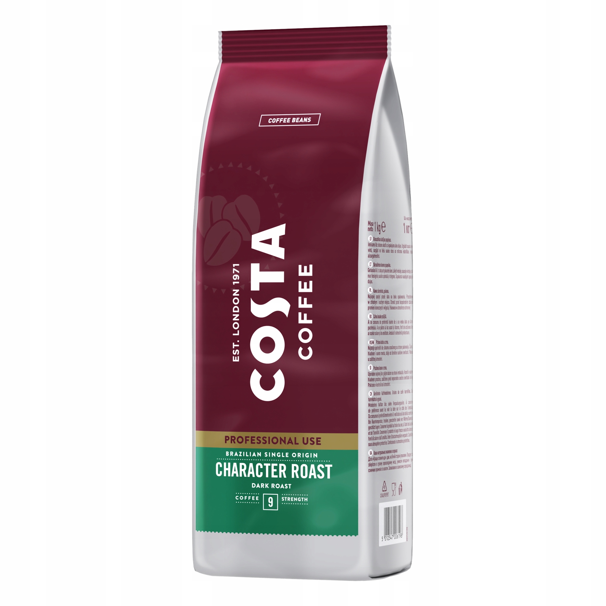 Levně Costa Coffee Pro brazilská kávová Káva 100% Arabica 1 kg
