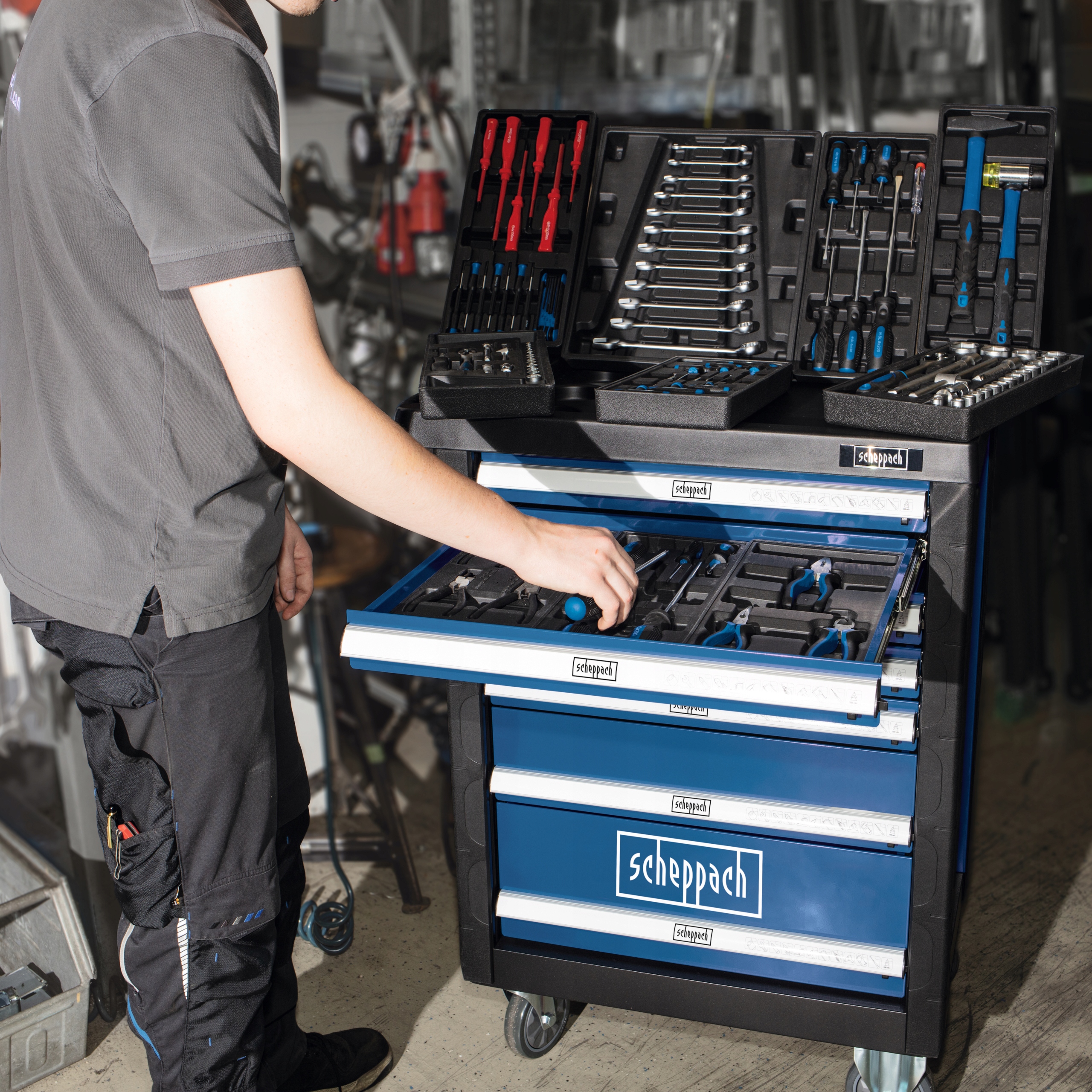 Szafka Szafa Warsztatowa Wózek Narzędziowy Serwisowy Scheppach GERMANY Stan opakowania oryginalne