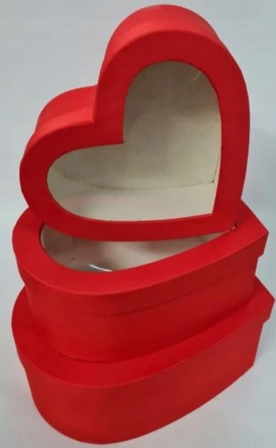 DUŻE Pudełko FLOWER BOX Serce SATYNOWE Ozdobne Marka inna