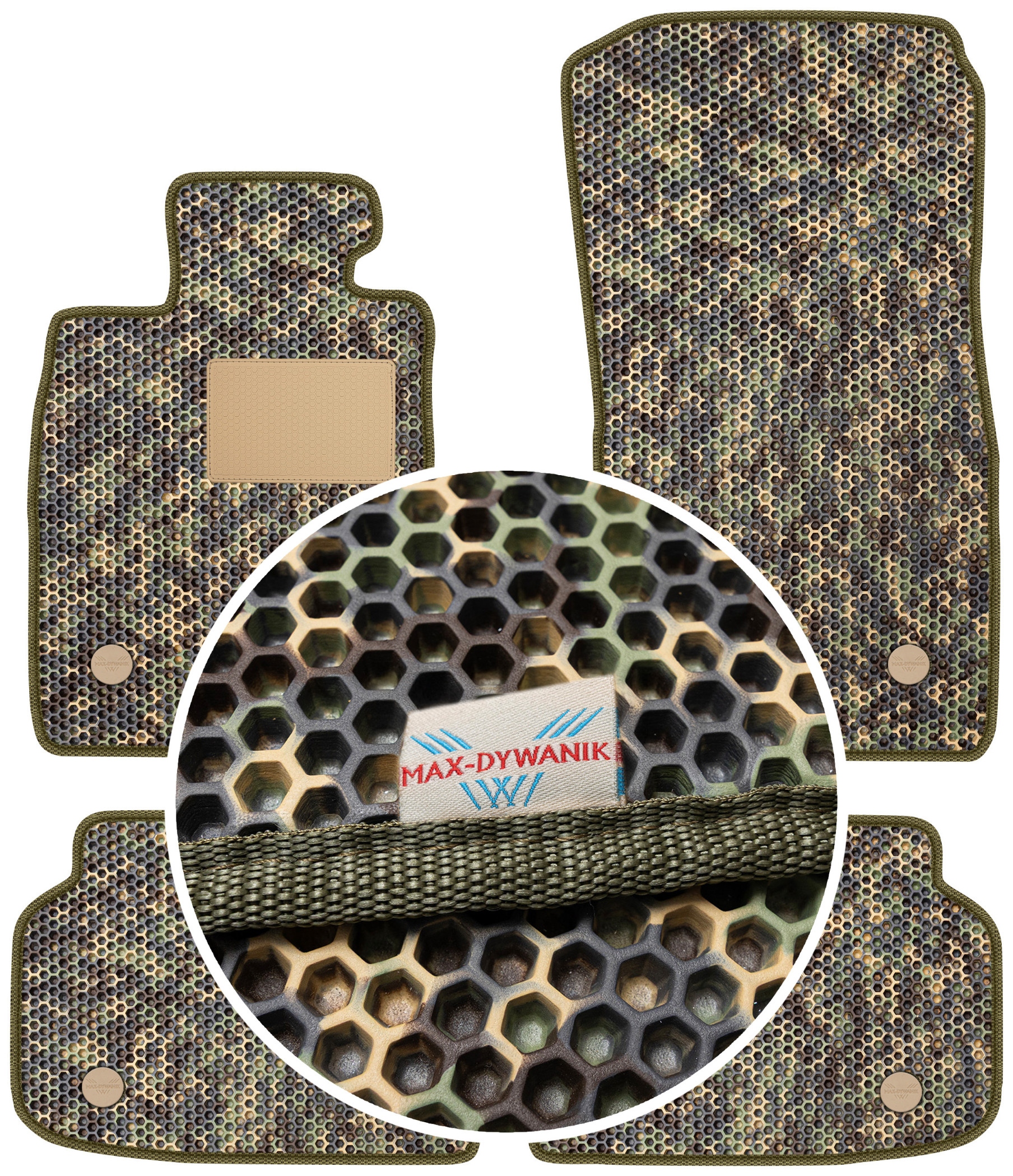 Bmw 7 F01 2008-2015 Gumové rohože do auta Eva Moro