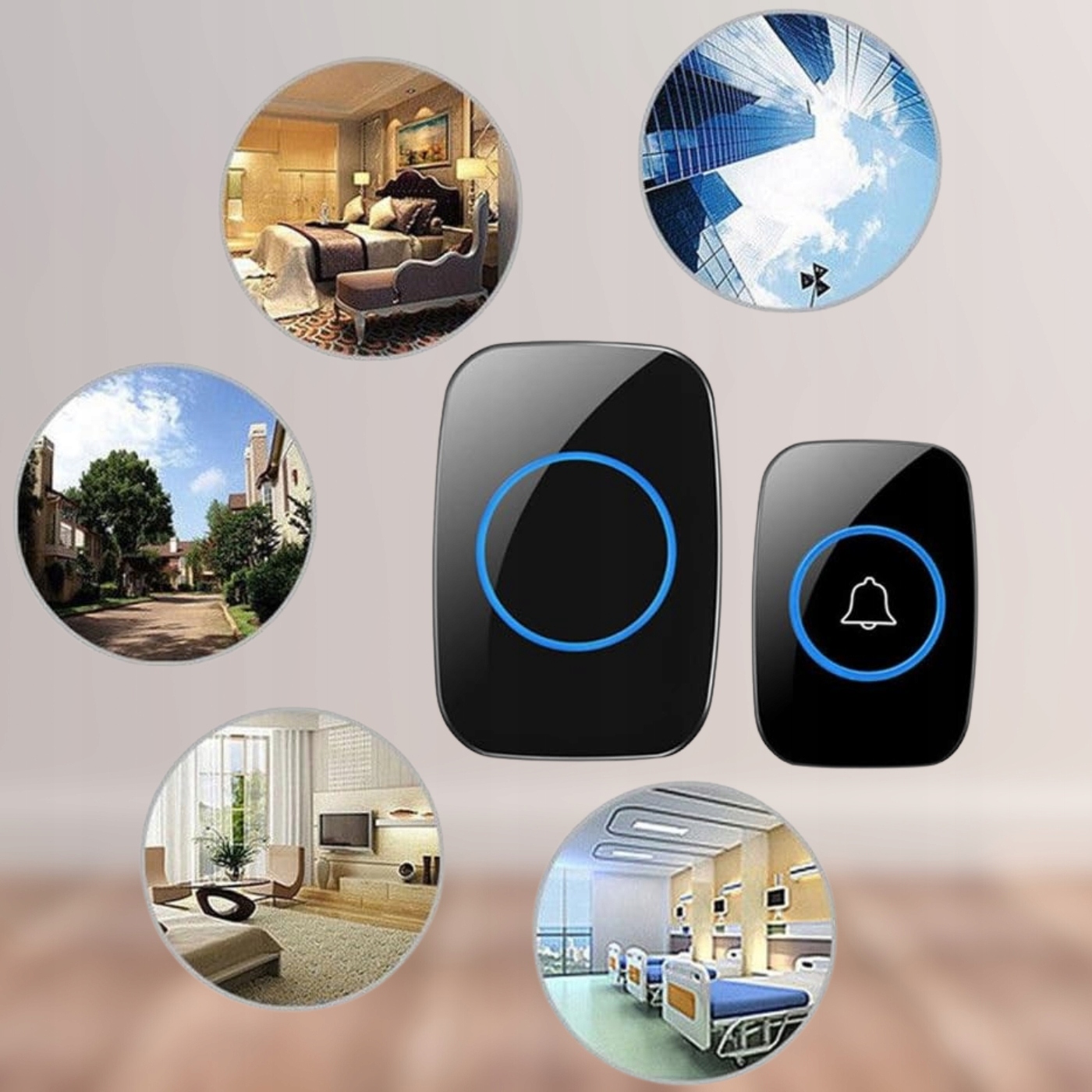 DZWONEK BEZPRZEWODOWY DO DRZWI FURTKI WODOODPORNY IP44 LED ZEWNĘTRZNY Kod producenta DZWONEK BEZPRZEWODOWY WODOODPORNY