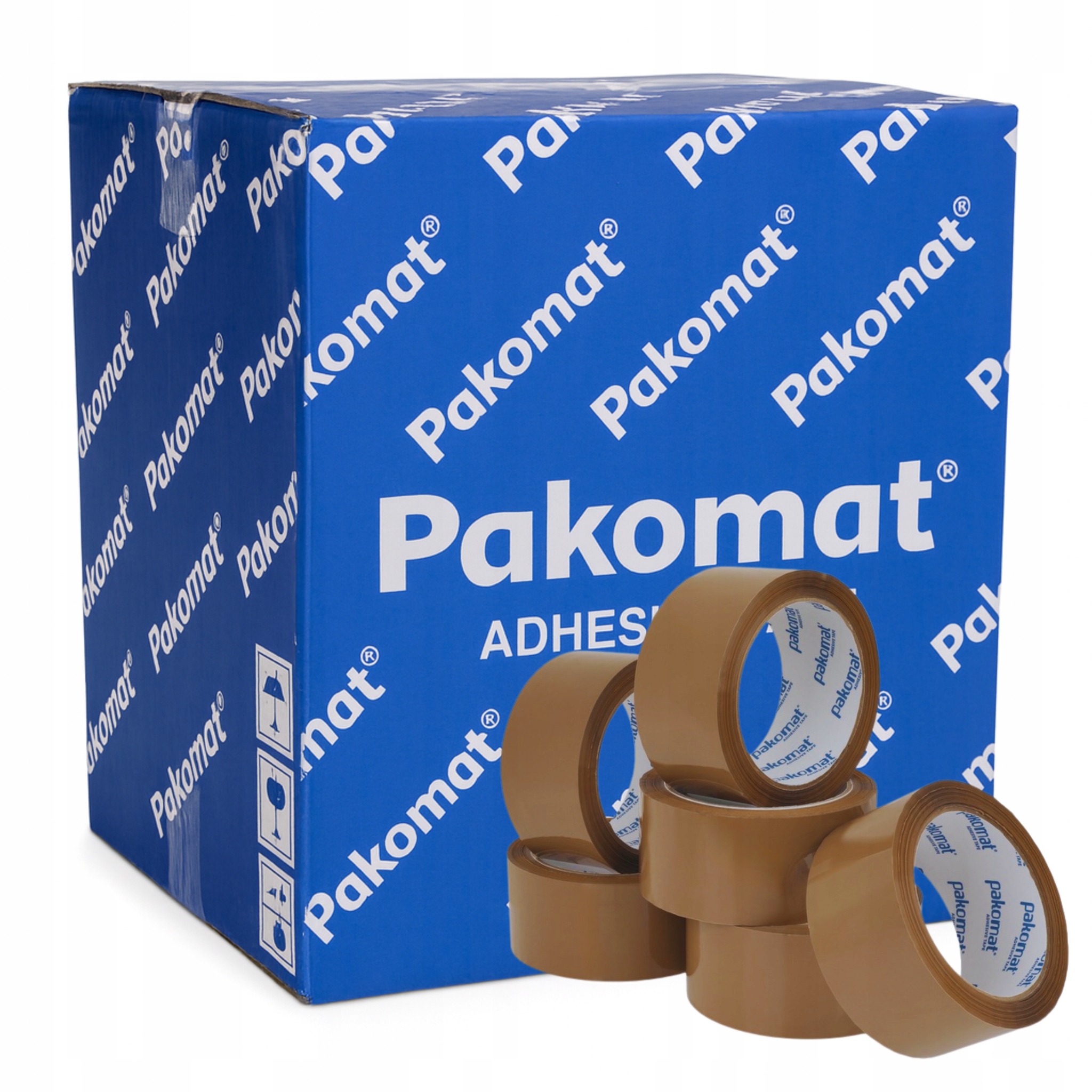 Taśma pakowa klejąca Zestaw 36 szt. samoprzylepna 48x100y Pakomat brązowa