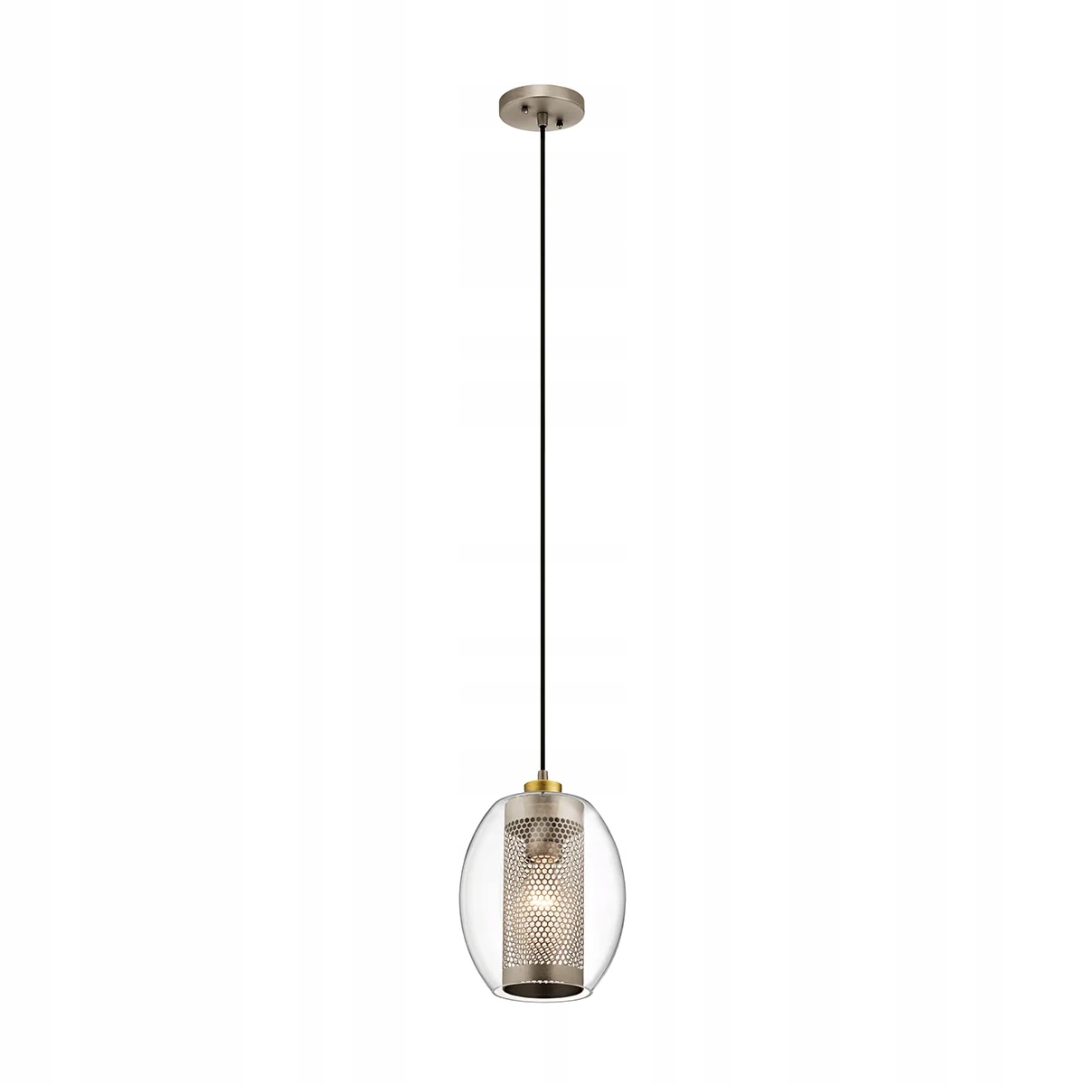 Industriálna závesná lampa starožitný pewter do spálne a obývačky Kichler