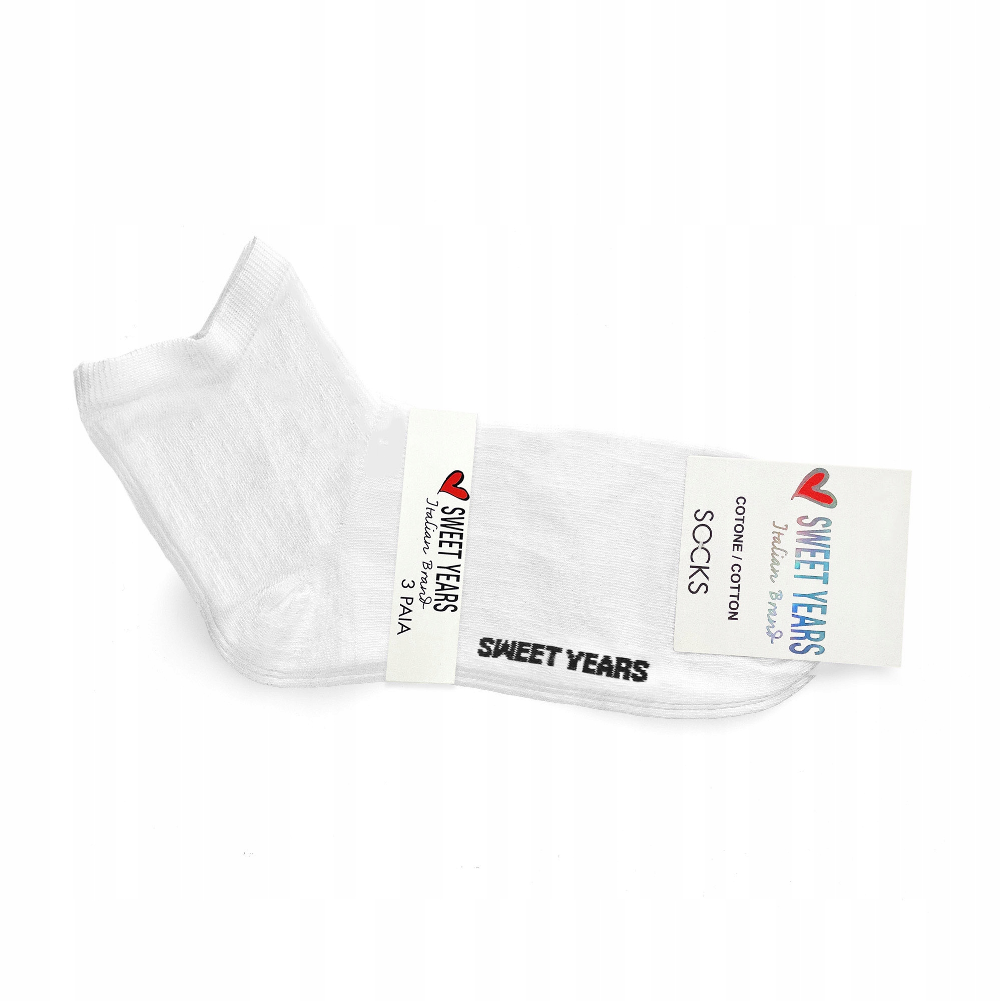 

3 Pack Skarpetek Białych Bawełnianych 38-41
