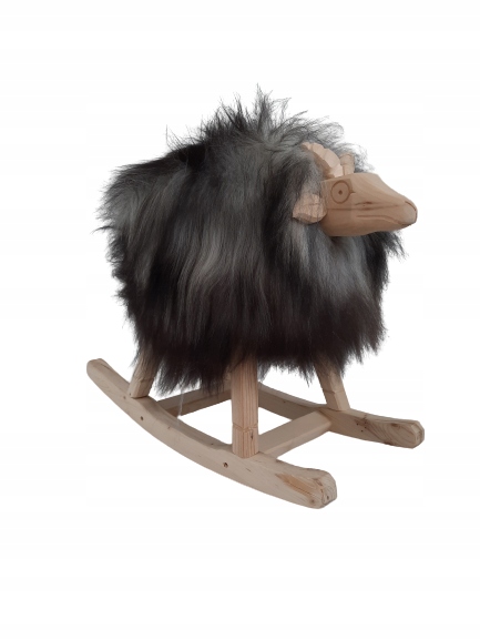 Baránok Na Hnačkách Hojdačka Ovčia koža Prírodná