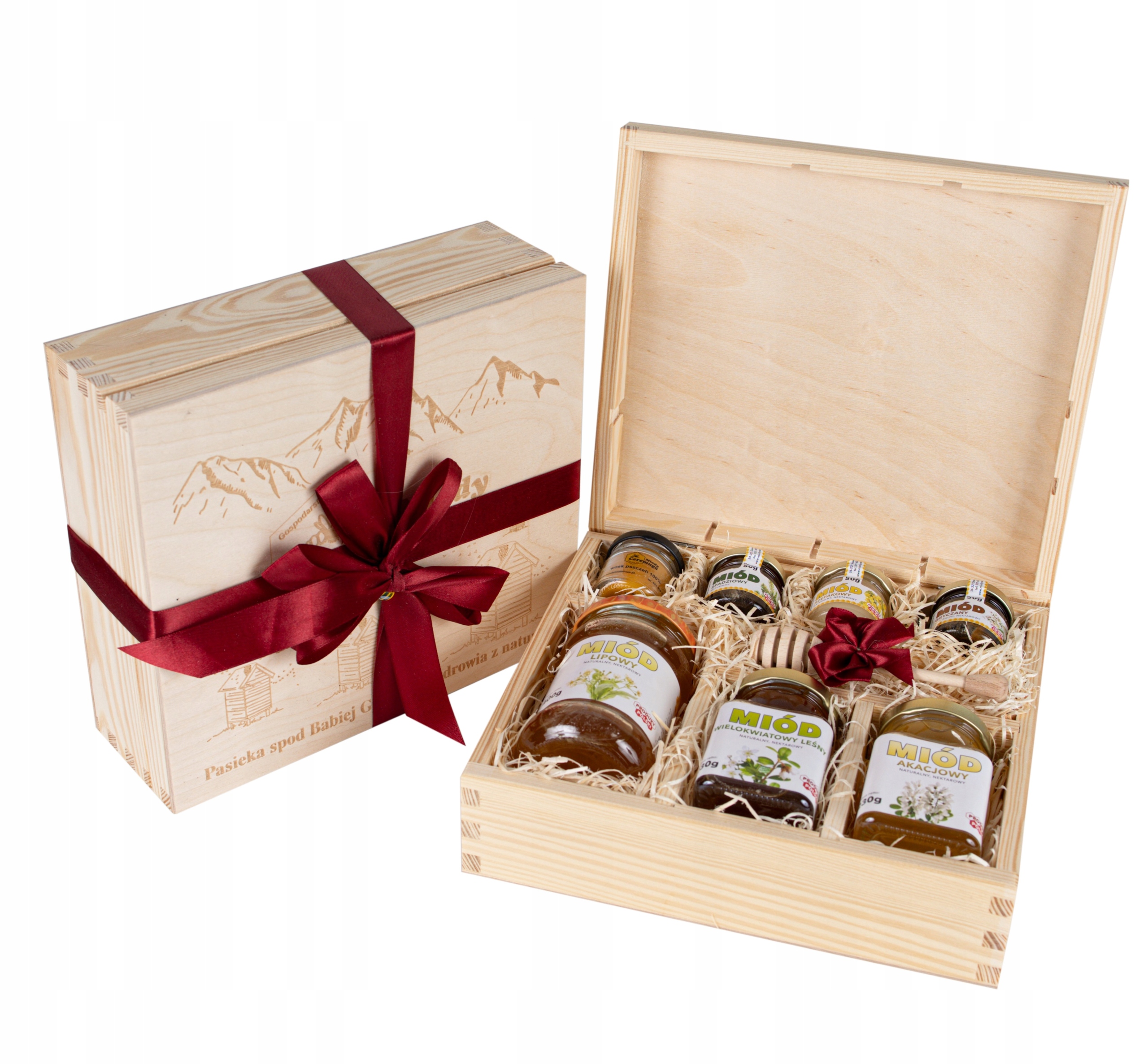 na urodziny 60 70 80 90 Zestaw miodów dla Babci Dziadka Mamy Taty
