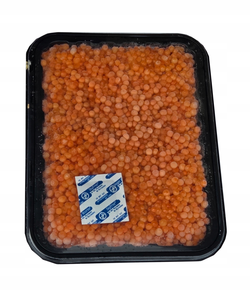 Kawior czerwony z dzikiego łososia gorbusha 500g mrożony, suchy lód