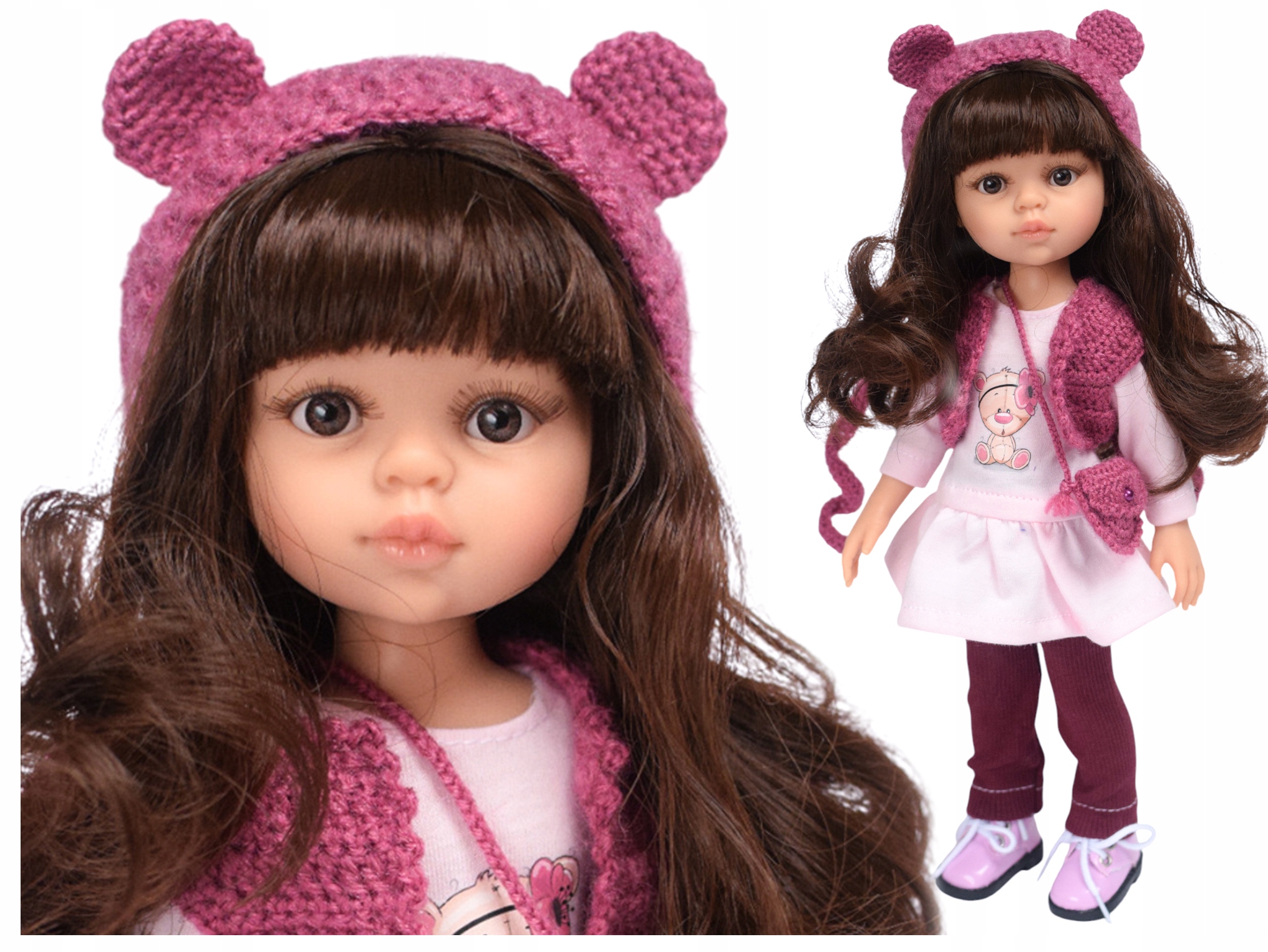 LALKA hiszpańska PAOLA REINA 32cm CAROL + ubranka, buciki +pudełko