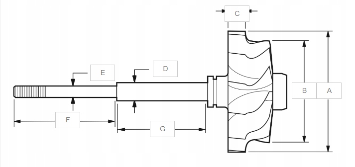 TW-006 - 11 лопастной ролик для Garrett GT17 717858 и т. д. хит