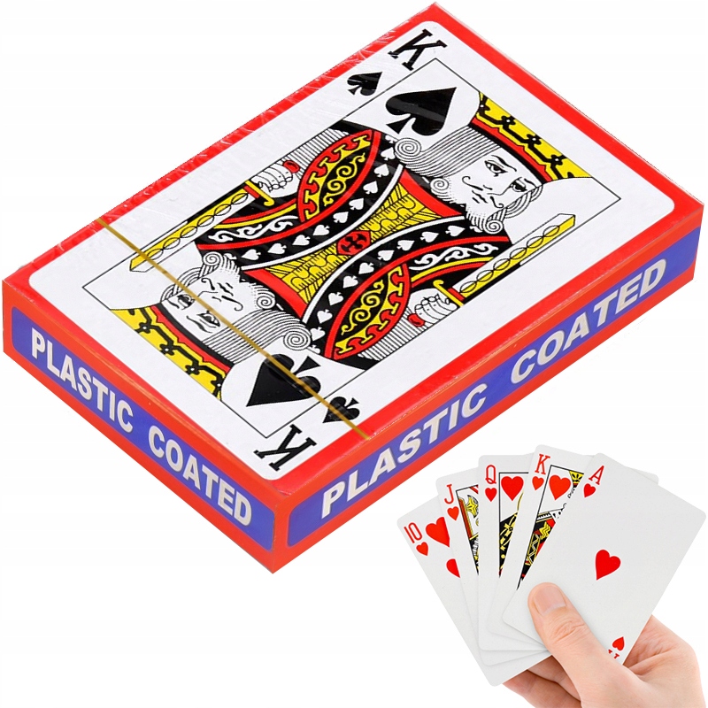 

Karty Do Gry Zestaw Kart Poker Powlekane 54SZT