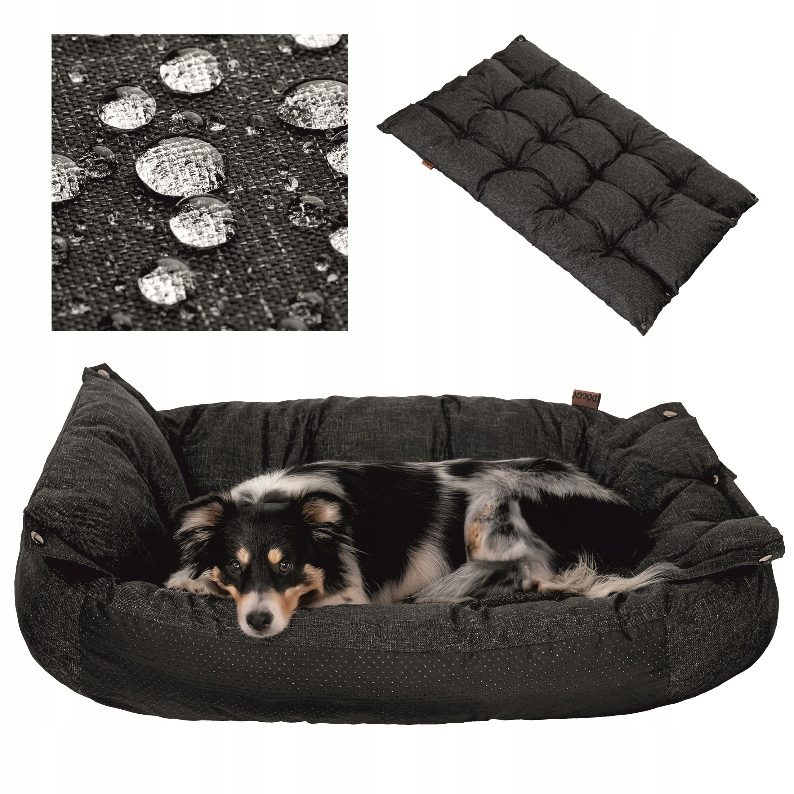 Legowisko dla psów 2w1 Materac dla psa Posłanie dla psa wodoodporne 76x55cm