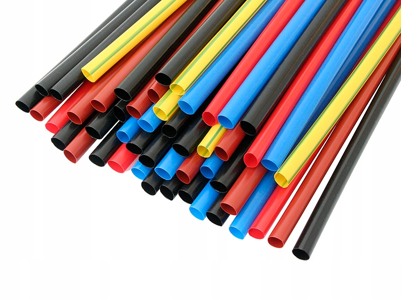 Rurki rury termokurczliwe 4,8mm mix kolorów 10m