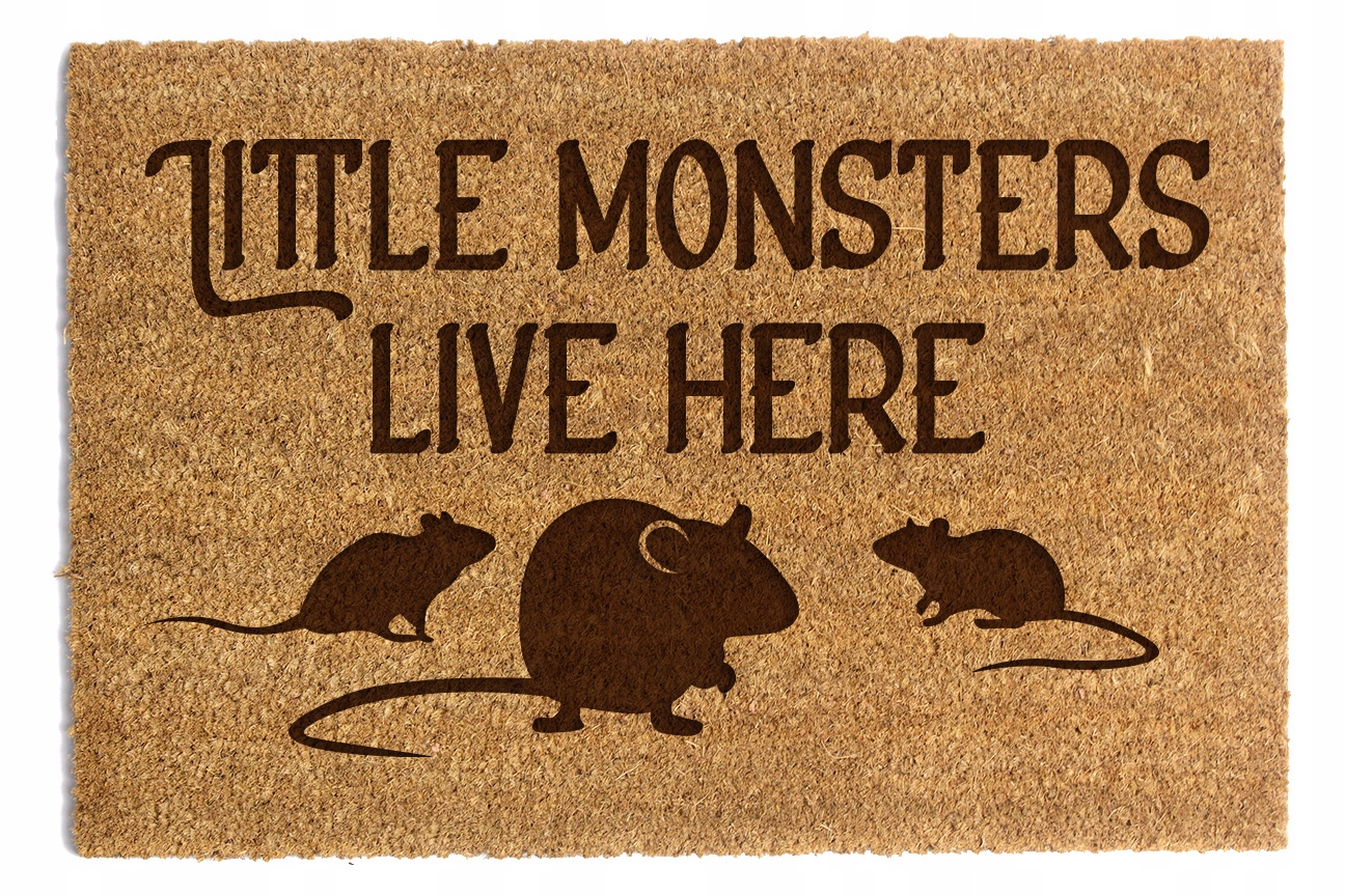 Stěrač Pod Dveře Little Monster Live Here 60x90 cm