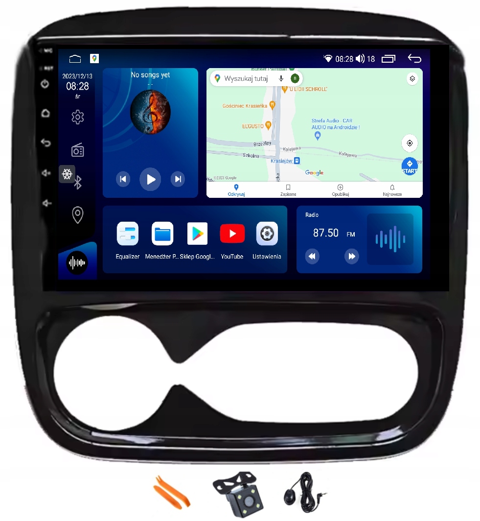 Rádio Android Navigácia Qled Carplay Lte Gps Opel Vivaro Nissan NV300 14-18