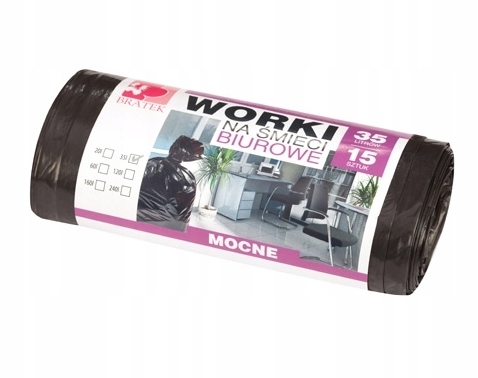 

Bratek, Worki na śmieci, mocne, 35l, 15 sztuk