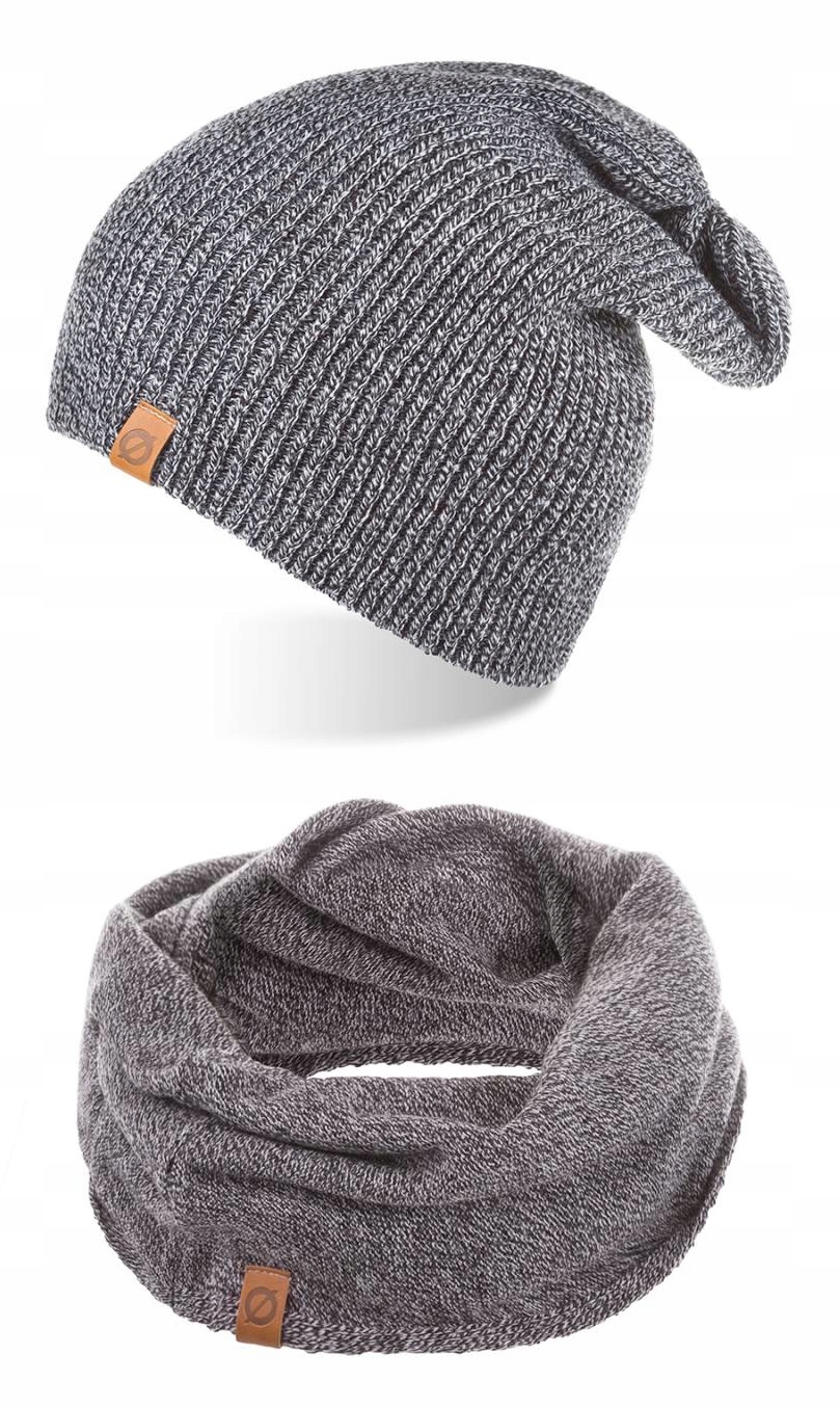 

Brodrene Komplet Czapka Męska Długi Komin Zimowy