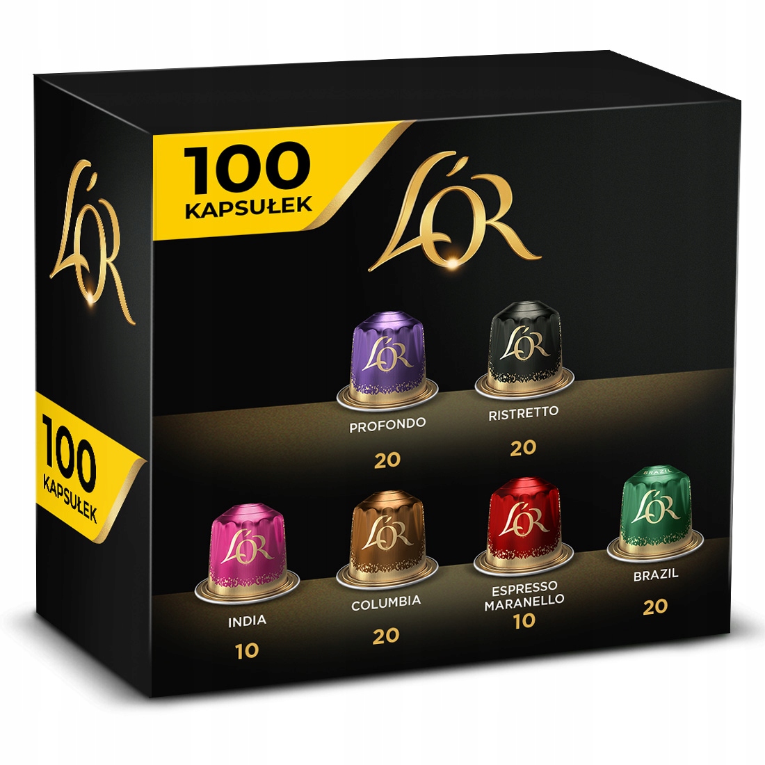 Kapsułki L'or do Nespresso(r)* zestaw 100 szt. mix 9+1 Gratis!