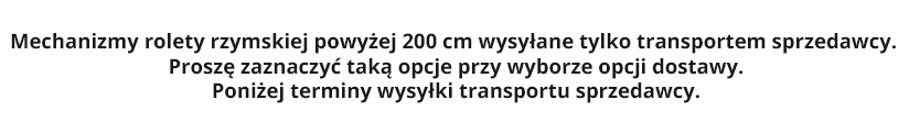 ROLETA RZYMSKA ROLETY SZYNA KASETA NA WYMIAR Marka Panczo