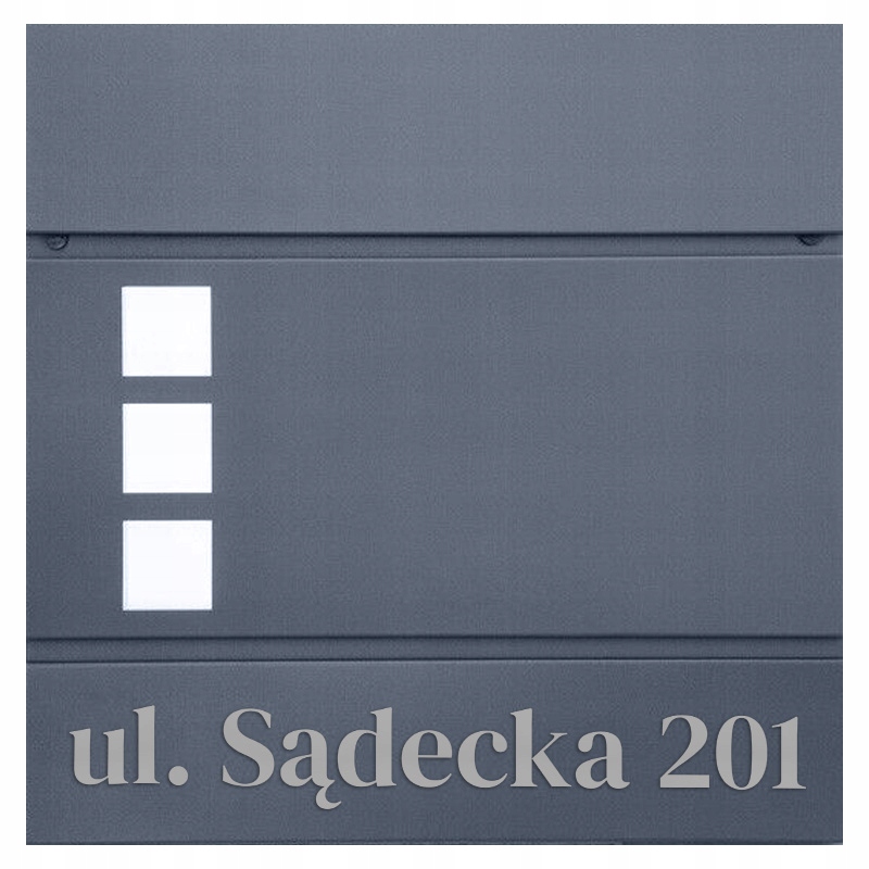 Poštovní Schránka Poštovní Antracit Číslo Domu Pevná Voděodolná Gravírování