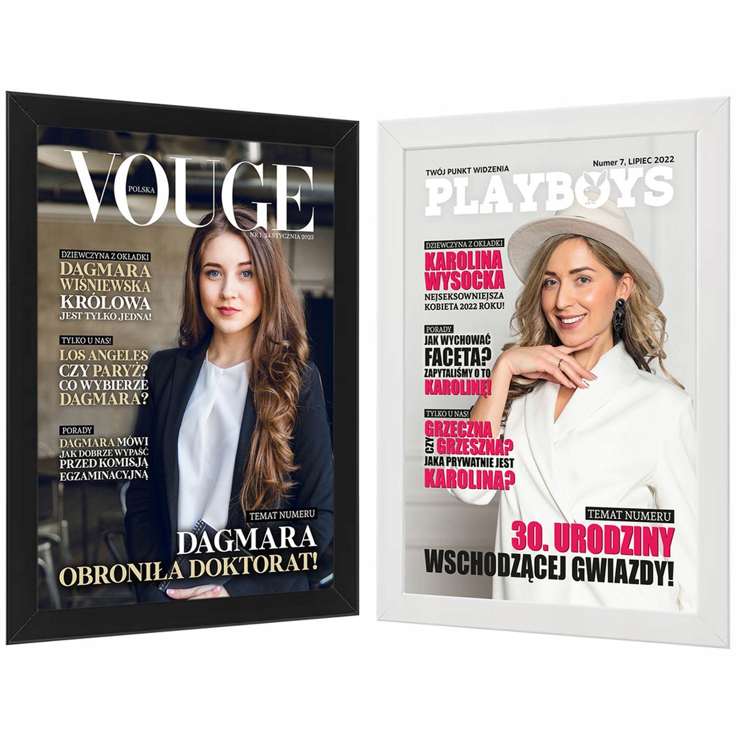 

Okładka Na Urodziny Playboy Vogue A4 Rama