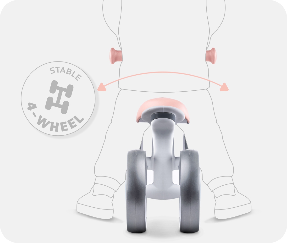 Rowerek biegowy CARIBOO TEAM lekki jeździk balansowy Hamulec Brak