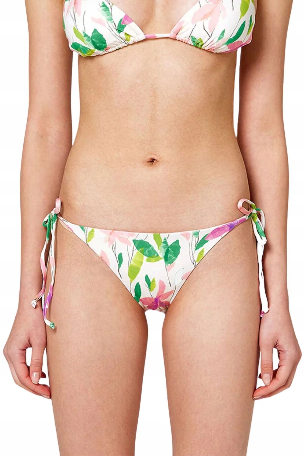 Spodní díl plavek Sundek Anita Laces s květinami a bílými kalhotkami vel. M