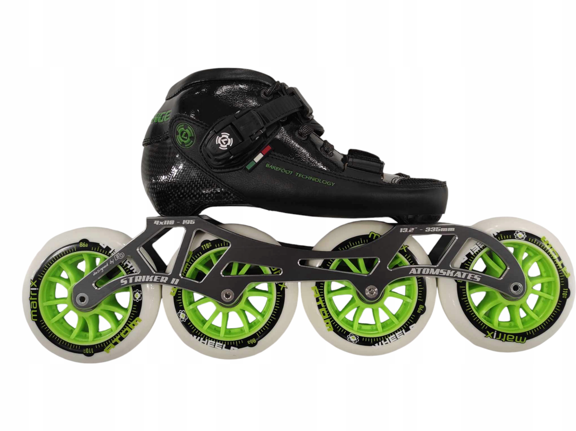 Kolečkové Brusle pro rychlou jízdu Luigino Challenge 4x110, velikost 37