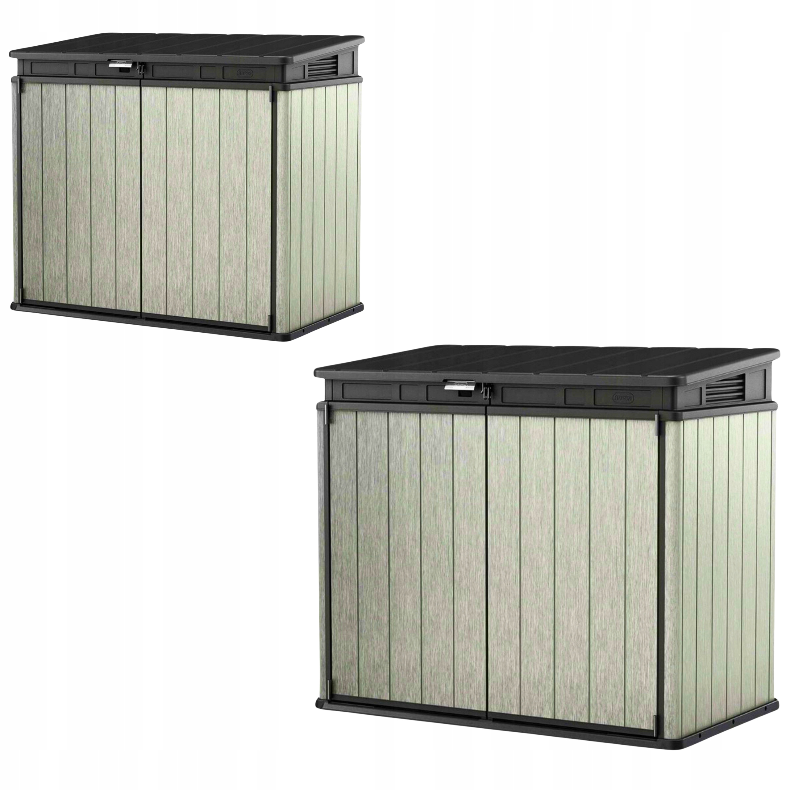 Skříň Zahradní úložný prostor 2x 240L [1150L] 140x82x123,5 cm Kontejner na koše