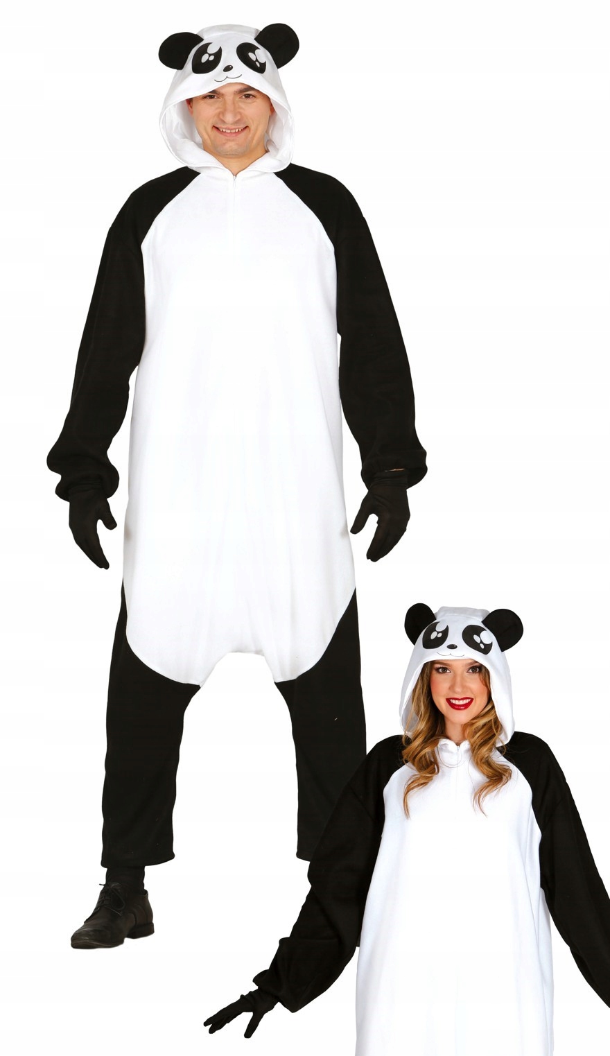 Kostým Panda Pandy Medvídek Kombinéza Černobílá L