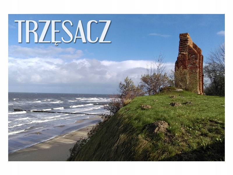

Trzęsacz Ruiny kościoła- Klif- Magnes na lodówkę