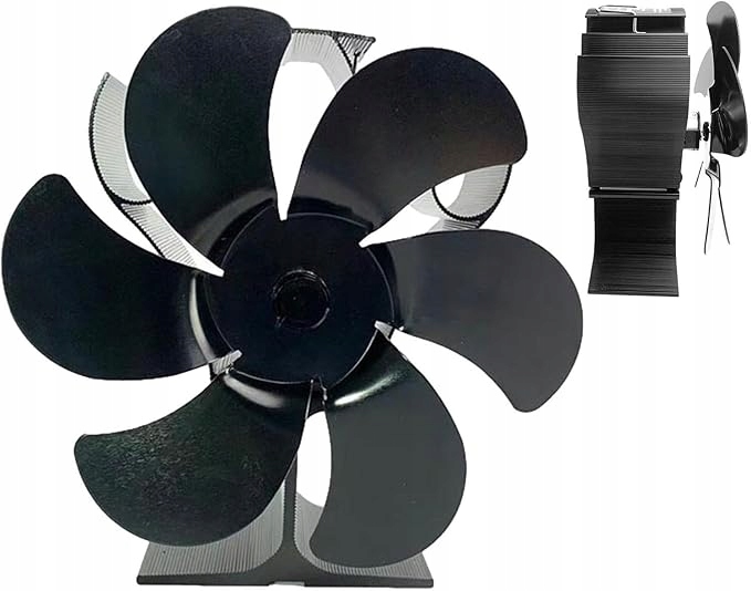 Krbový ventilátor napájený teplem 6 lopatek Krbový ventilátor