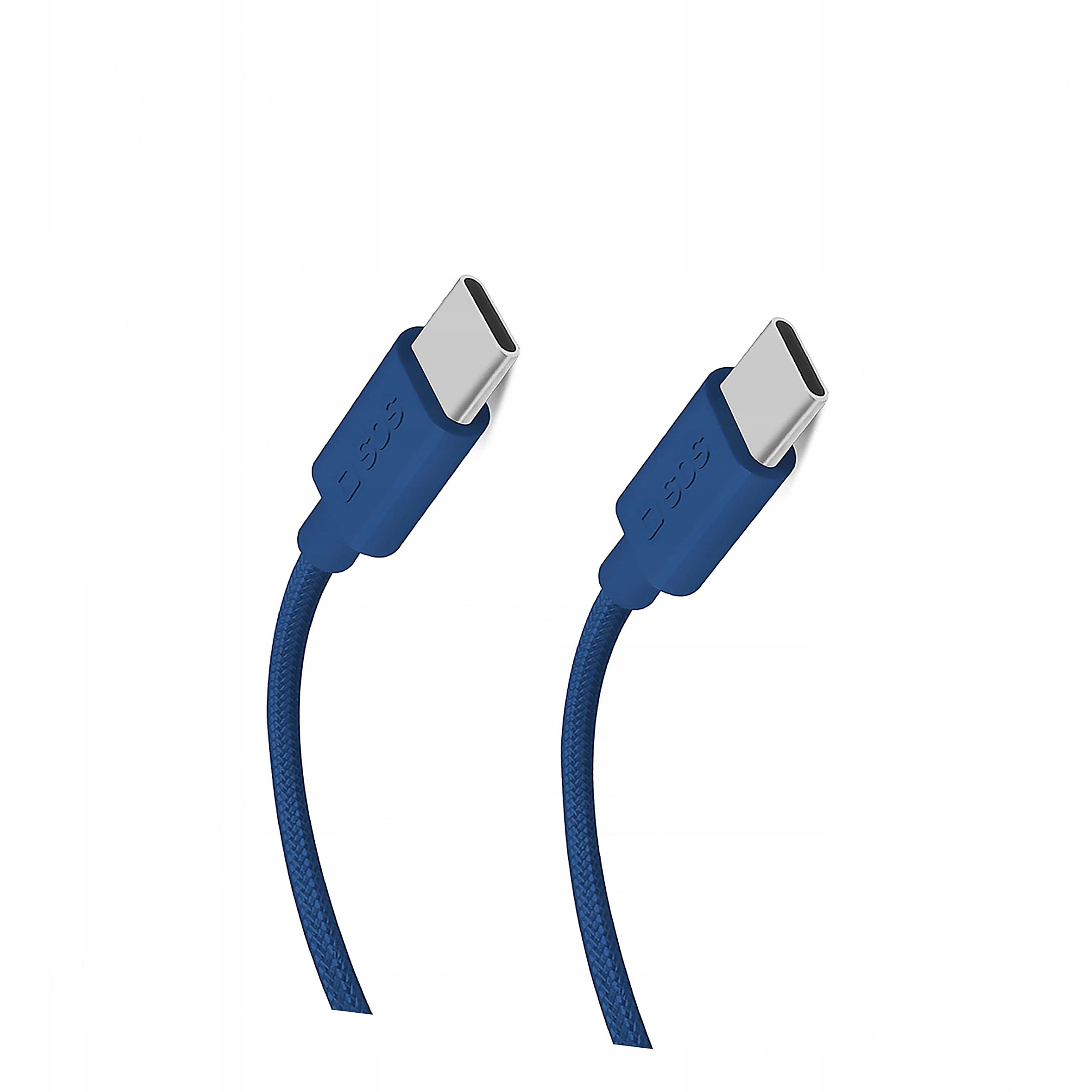 Kabel Sbs Tecabletissuetccb Usb-c Usb-c 1,5m 60W w oplocie niebieski