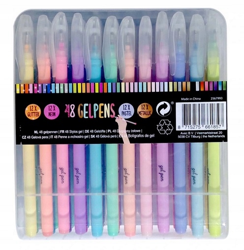 Wielokolorowe długopisy żelowe - 48 kolorów Kod producenta 2580338