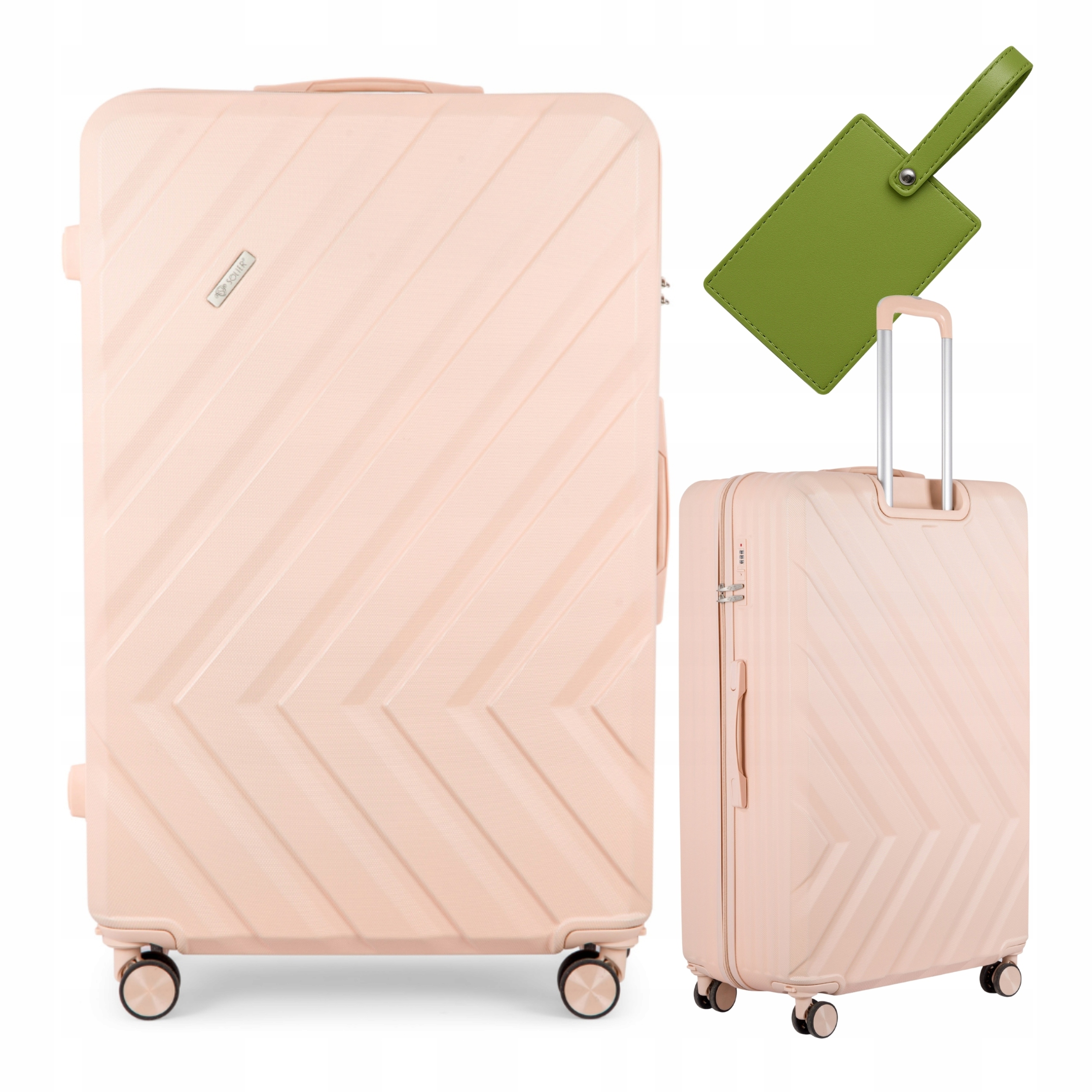 Střední kufr na kolečkách Cestovní zavazadlo M 24'' Abs tvrdé Barvy Dárek