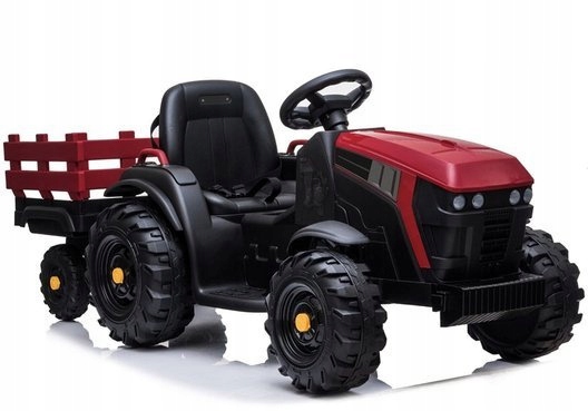 Traktor z Przyczepą Na Akumulator BDM0925 Koła Eva MP3 Czerwony