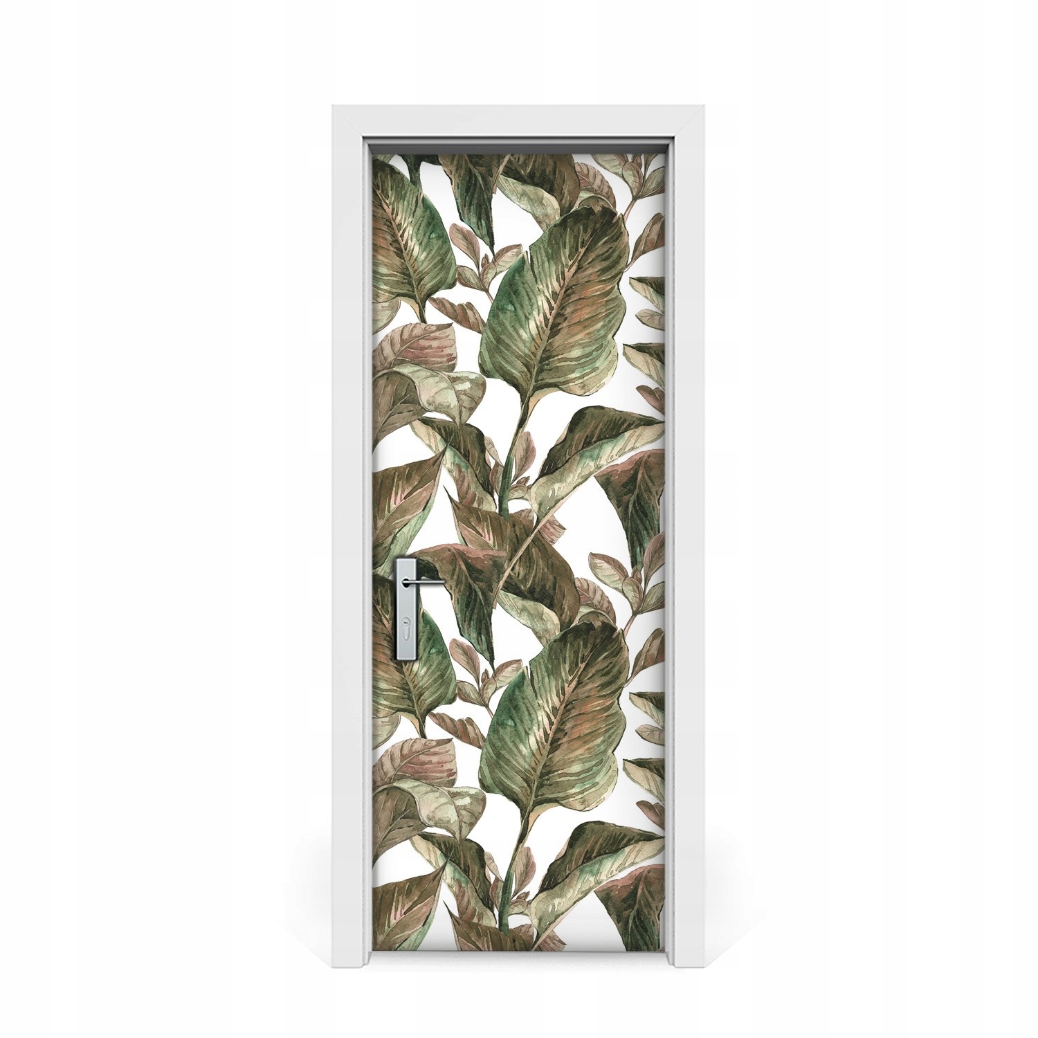 

Naklejka na drzwi okleina Liście tropikalne 75x205