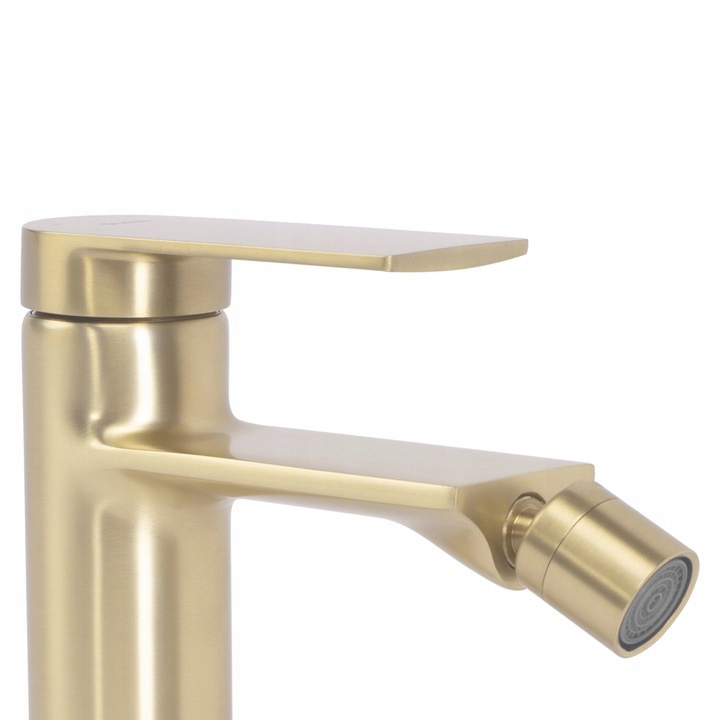 Bateria bidetowa STORM złota mat z ruchomą wylewką Rea Marka Rea