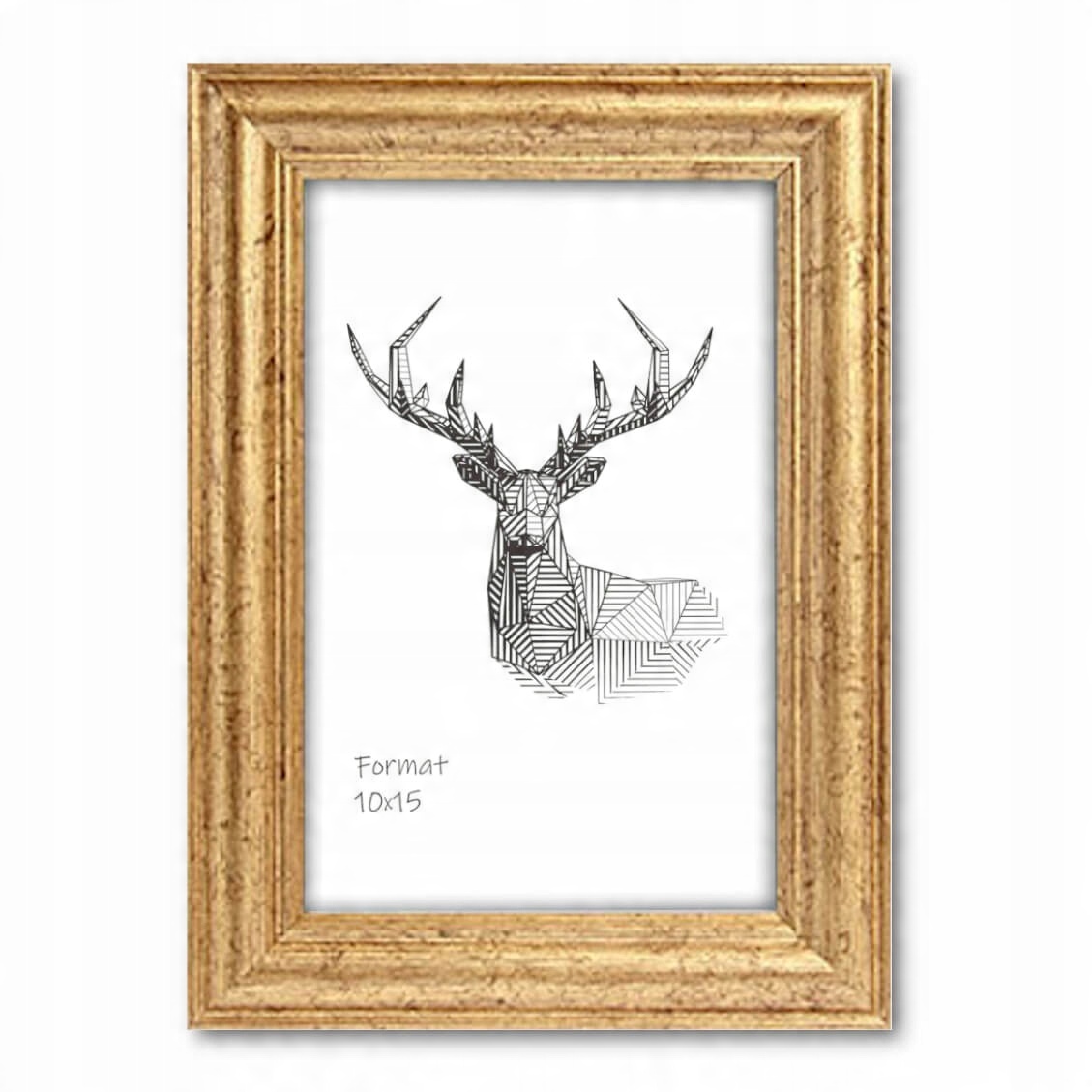 

Ramka na Zdjęcia Rama Ozdobna Złota A6 10x15 cm