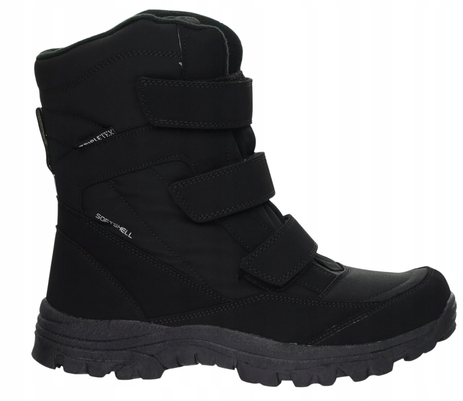 Wytrzymałe i wodoodporne buty zimowe męskie na rzepy śniegowce ROZ. 45 Marka American Club