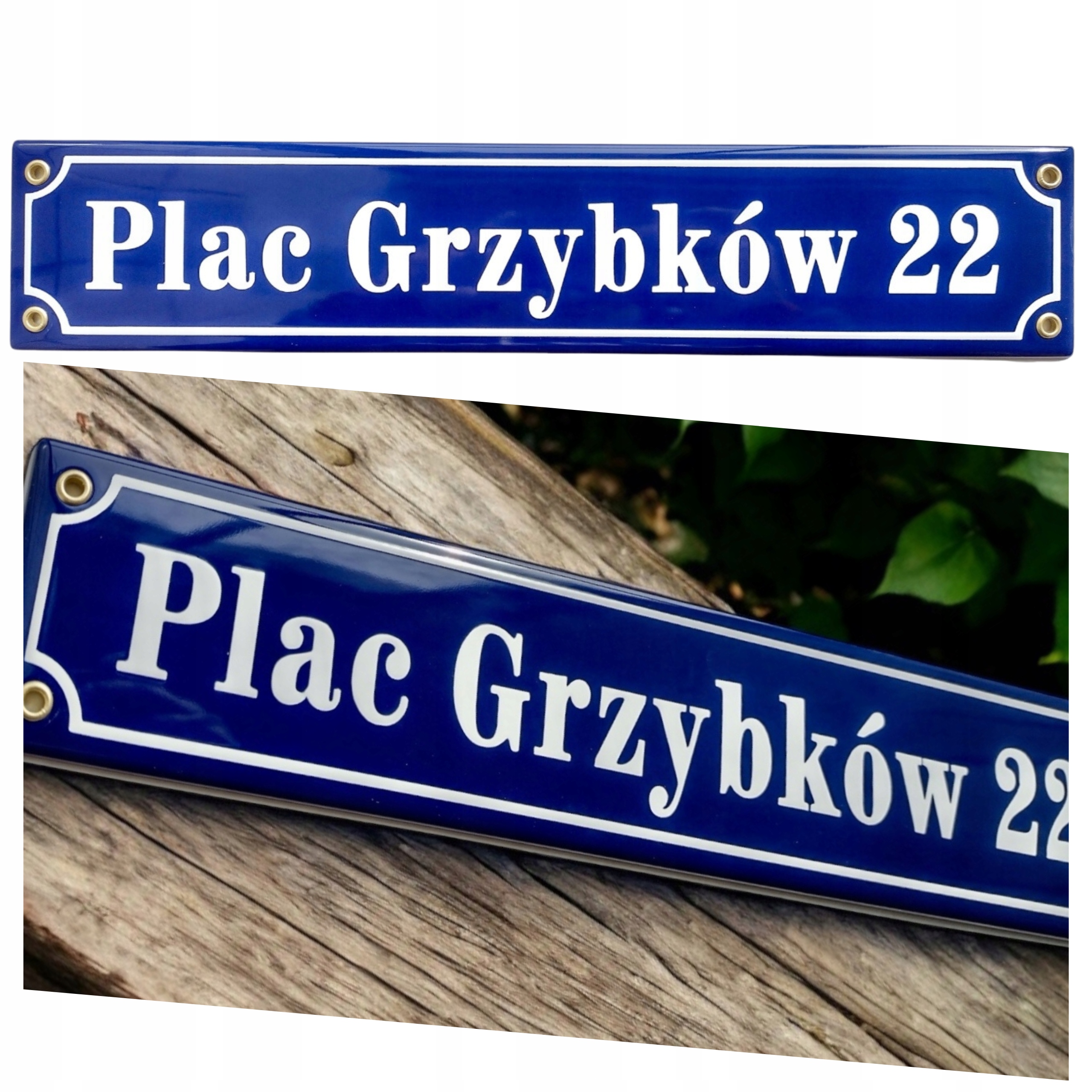 Adresová Tabulka Číslo Domu Kovová Tabulka Na Dům 8x40 CM Smaltovaná