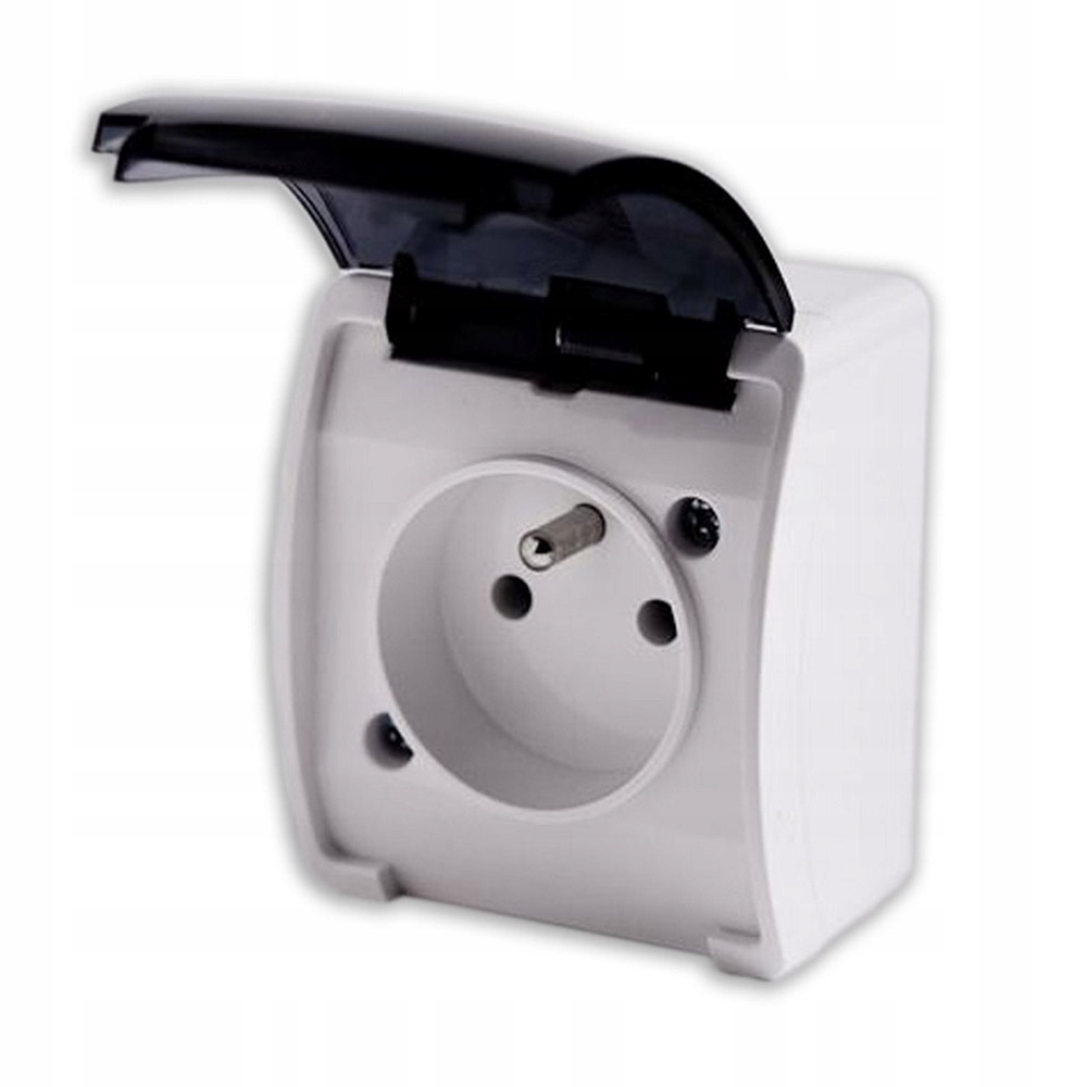 

Gniazdo Pojedyncze N/t Z Klapką Dymną IP44 Białe