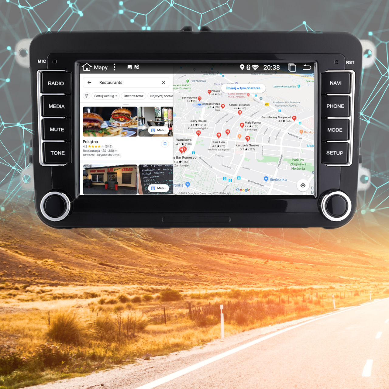 NAWIGACJA 2DIN RADIO 7 VW SEAT SKODA PASSAT GOLF LEON OCTAVIA LEON ANDROID Rodzaje odtwarzanych nośników USB