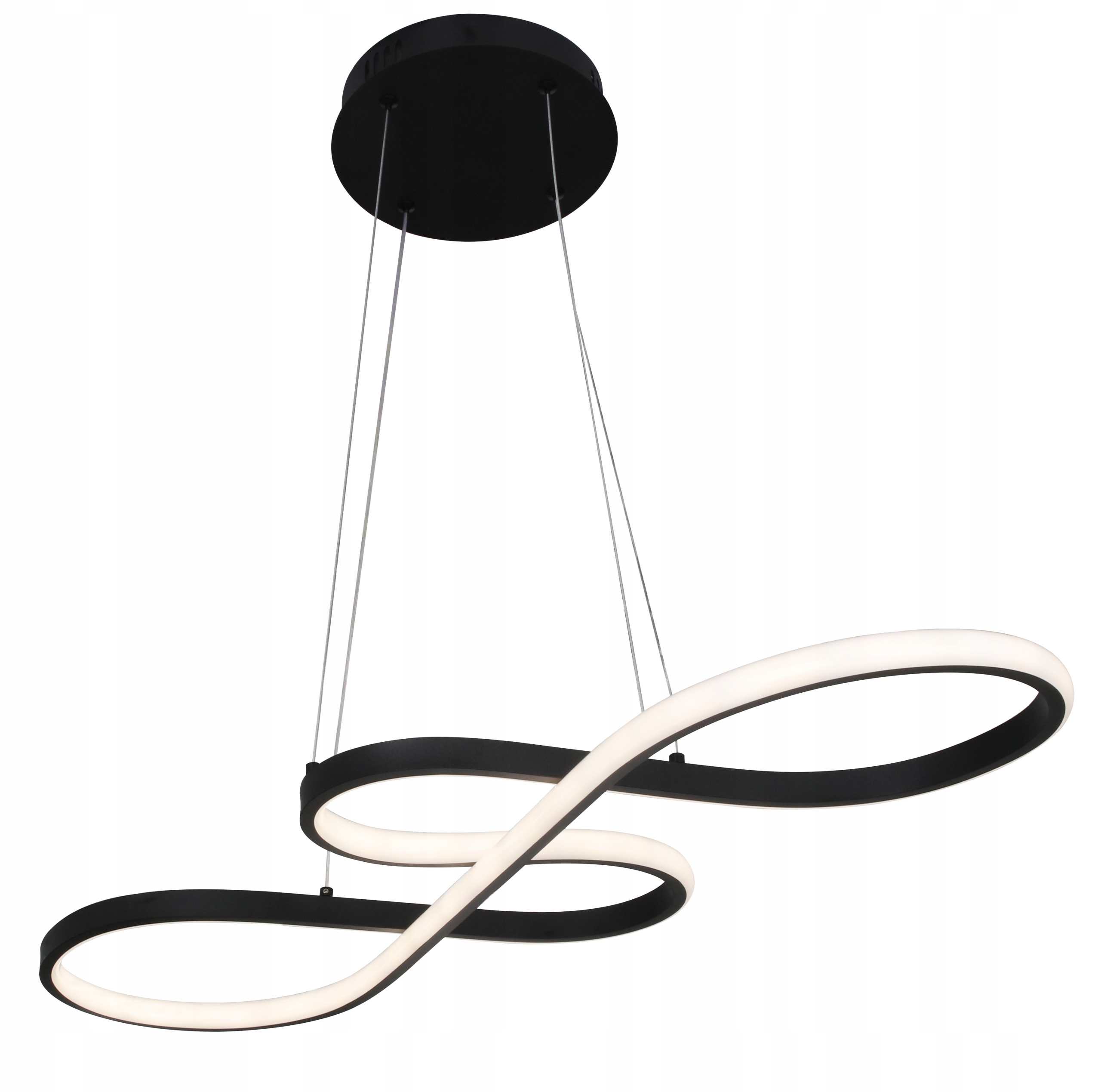 Lampa Led sufitowa wisząca Eko Żyrandol Led nowoczesna Pilot Złota